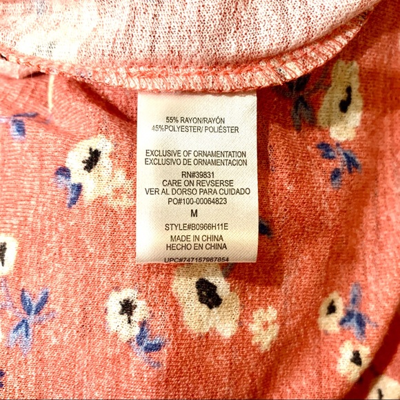 Democracy off the shoulder floral top M - Picture 5 of 9